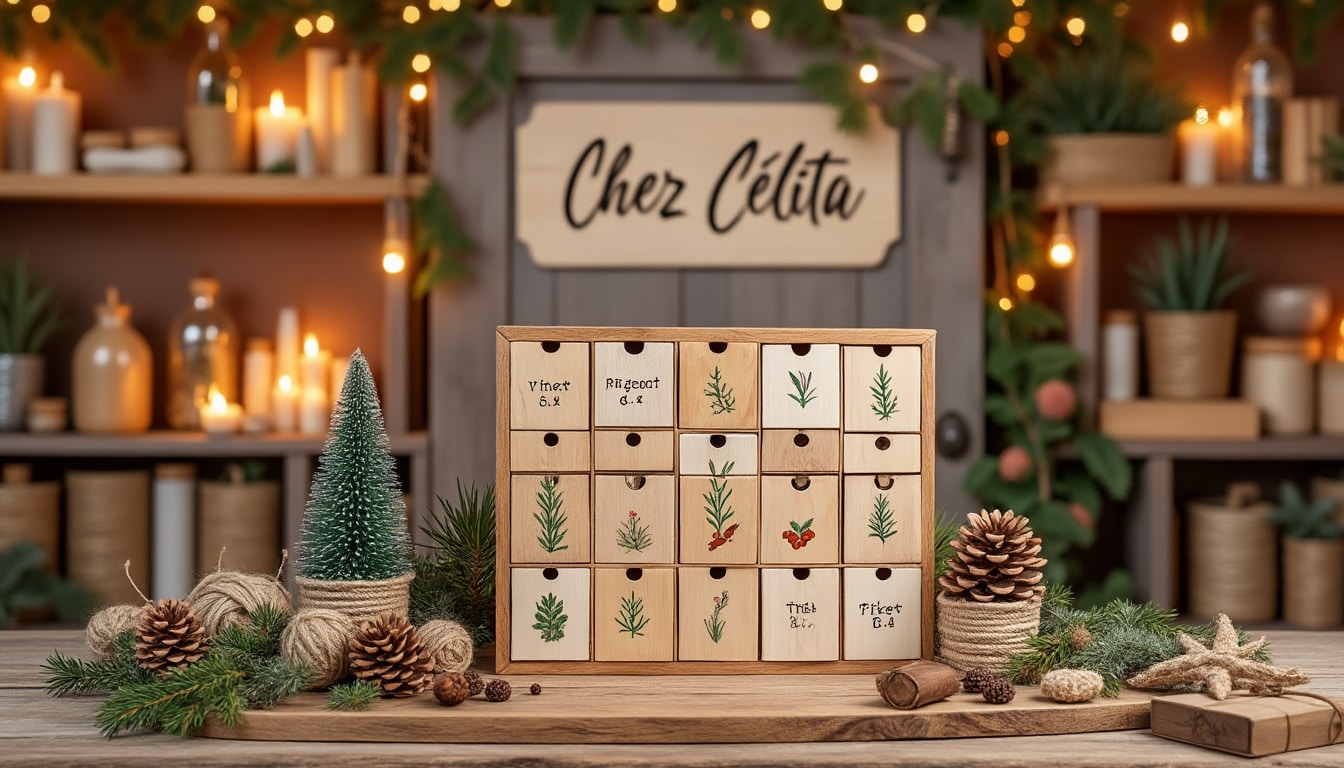 Découvrez le calendrier de l’avent éco-responsable proposé par Chez Célita à Lalinde