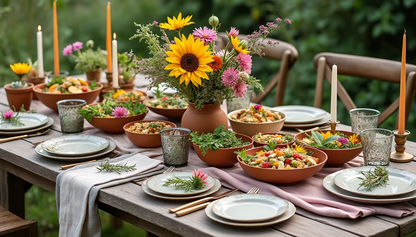 Menuser une table de fête avec zéro déchet