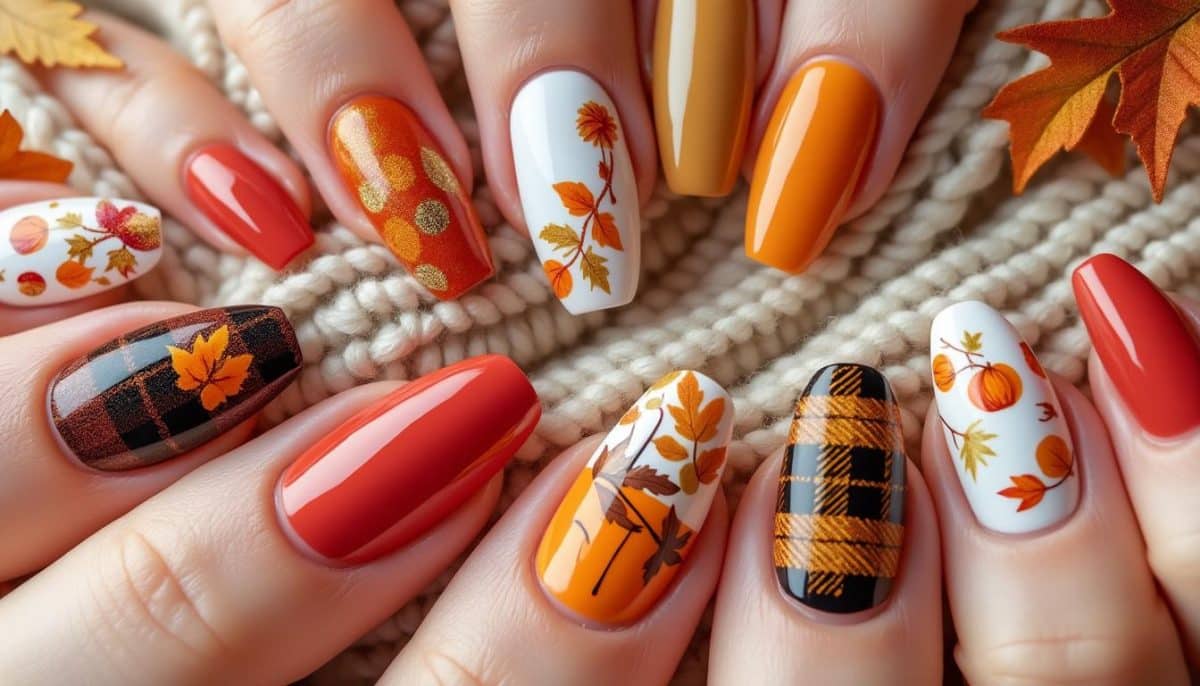 discover 11 stunning fall nail designs perfect for any nail length. get inspired by stylish autumn colors and creative patterns that suit short, medium, or long nails.