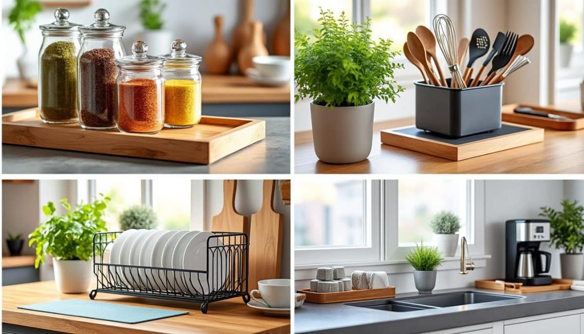 tidy up your counters fast: 4 smart kitchen hacks 🍽️✨