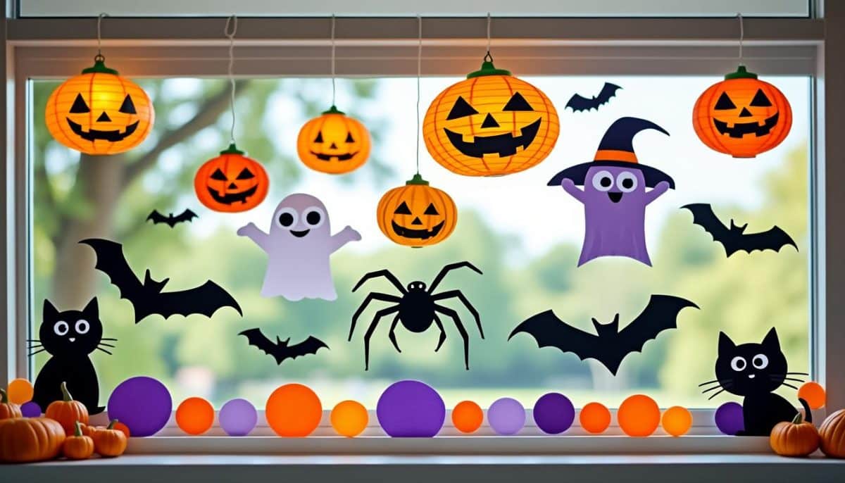 spooky classroom crafts: 5 safe halloween window decoration ideas ππ»