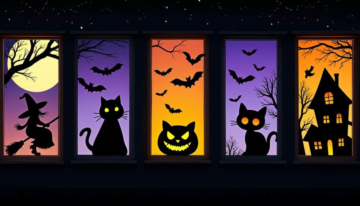 discover 6 free halloween window silhouette templates to easily decorate your home. download spooky designs and add a festive touch to your windows this halloween!