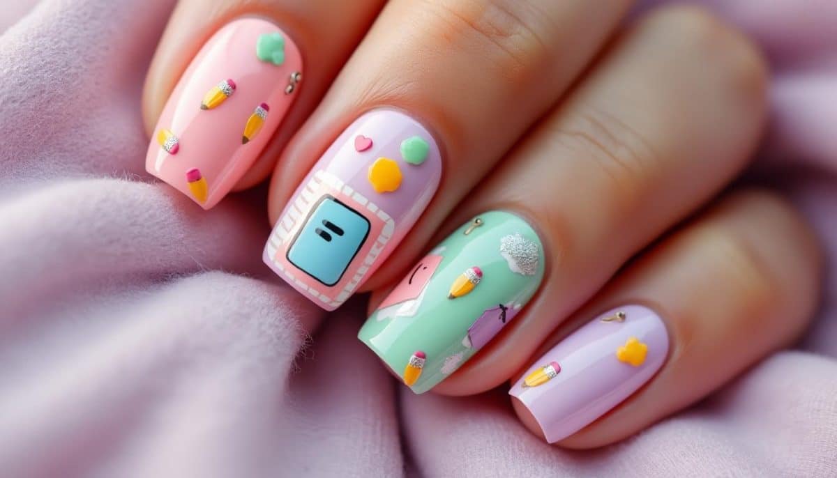 affordable acrylic back to school nails you’ll love 💅✨