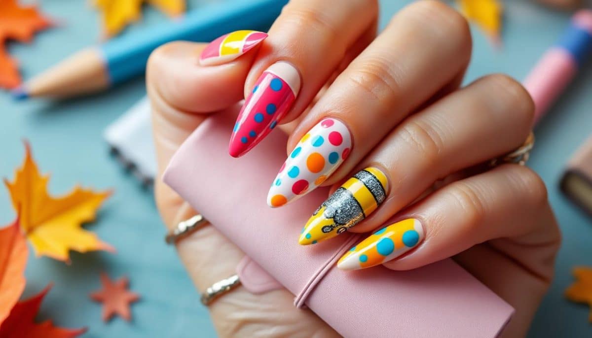 A+ Back to School Acrylic Nails 🎒💅: Stand Out This Semester!