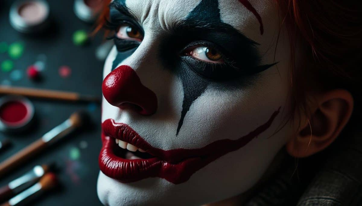 learn how to create a creepy clown makeup look that's frightening, not funny. this step-by-step tutorial guides you through products and techniques to achieve seriously scary results for halloween or any spooky event.