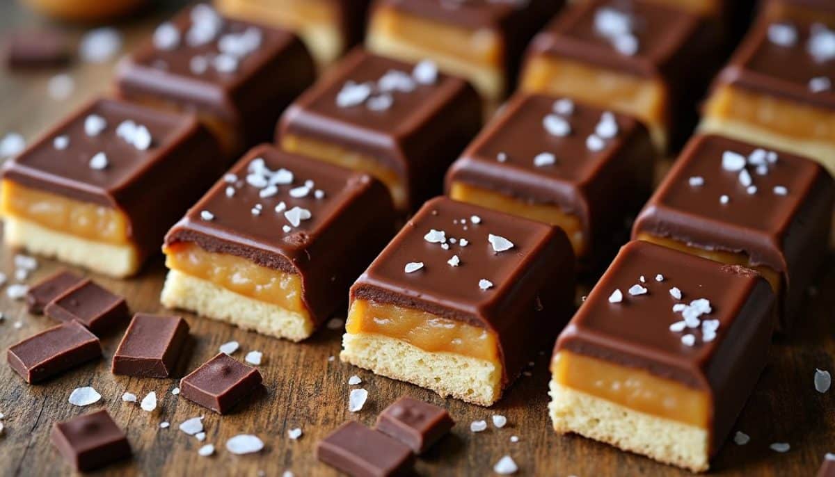 discover how to make homemade twix bars with a buttery shortbread base, gooey caramel, and rich chocolate topping—so delicious, you'll never buy store-bought again!