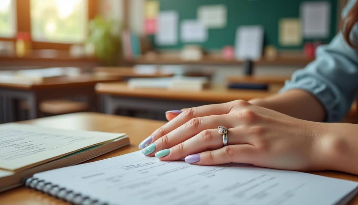 teacher nails: express your style 💅 without breaking the rules