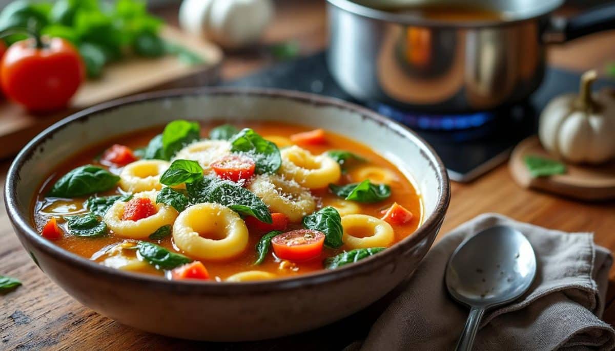 discover how to make a delicious tortellini soup in just 30 minutes! this quick and easy recipe is perfect for busy weeknights, featuring savory broth, tender tortellini, and fresh vegetables. enjoy a hearty, comforting bowl with minimal effort.