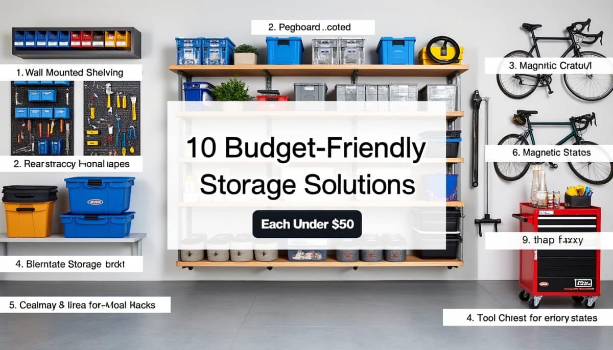 discover 10 budget-friendly garage storage tips under $50 to help you organize your space without breaking the bank. simple, smart solutions for a clutter-free garage!