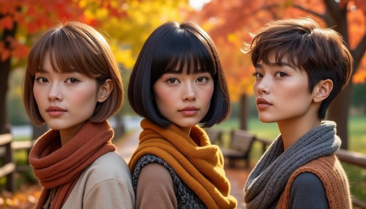 Chic Short Hairstyles for Fall 🍂✂️