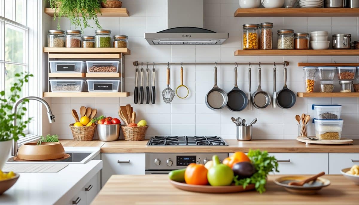 discover 11 smart and practical kitchen organization ideas that will declutter your space and make cooking easier instantly. transform your kitchen today with these quick tips.