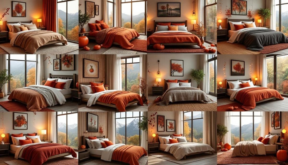 discover 17 bedroom ideas that capture the warmth and comfort of autumn. from rich colors to soft textures, these cozy inspirations will transform your space for the fall season.
