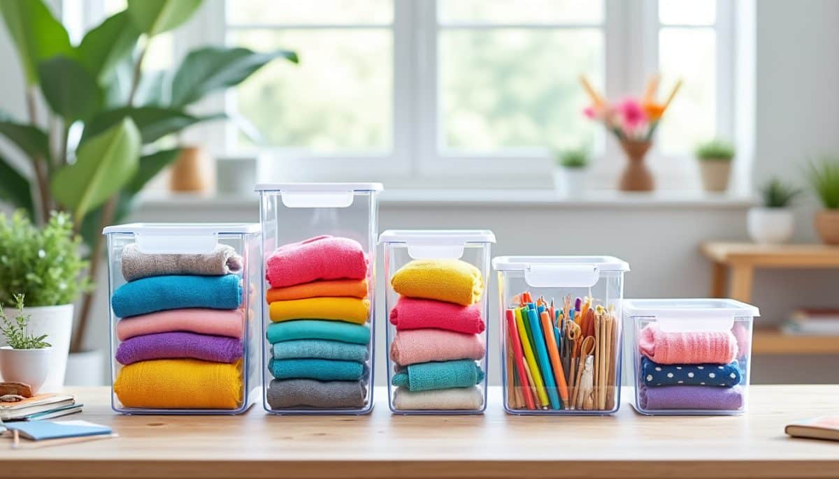 discover 5 clear storage bin ideas that help you organize your space while keeping all your items easily visible and accessible. perfect solutions for every room in your home!