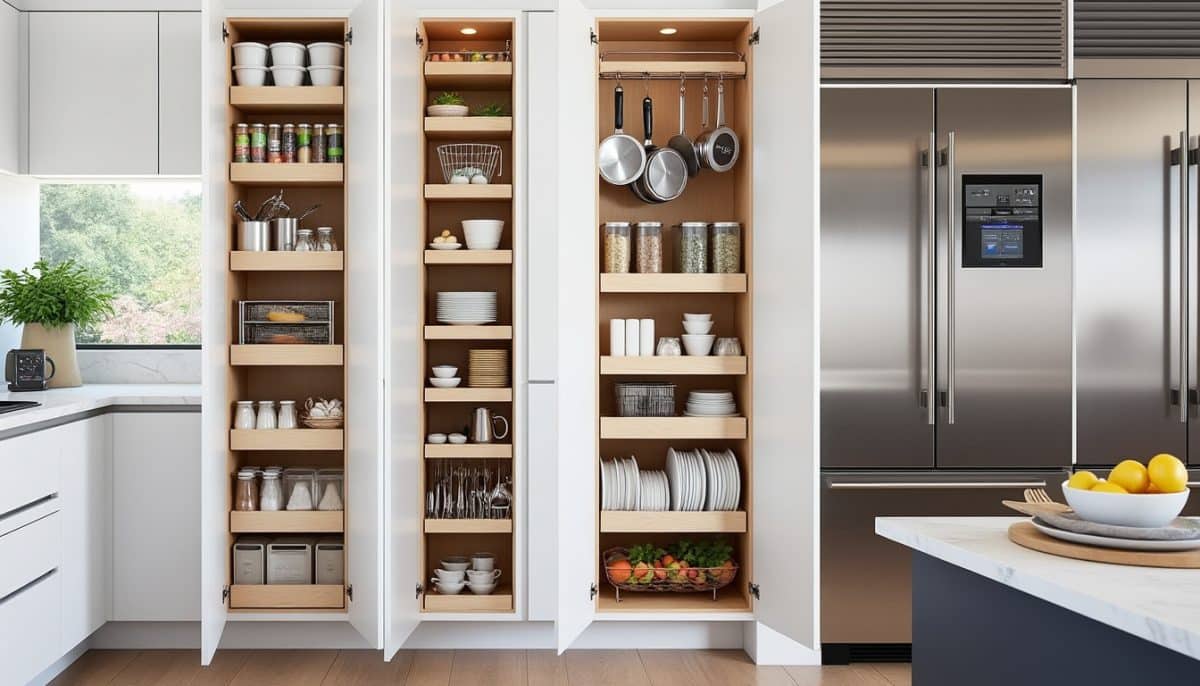 discover 6 smart kitchen storage ideas to help you maximize cabinet space, reduce clutter, and organize your kitchen more efficiently.