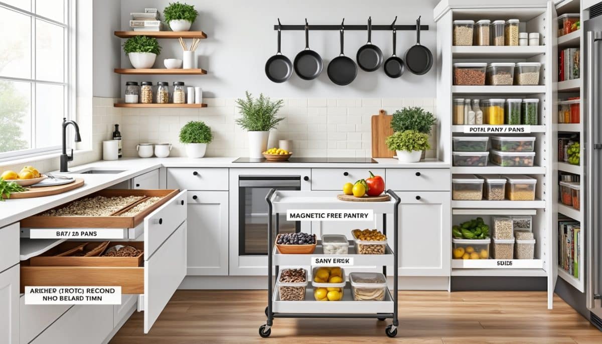 discover seven easy kitchen organization projects you can complete this weekend. transform your space with simple tips to declutter and streamline your kitchen quickly.