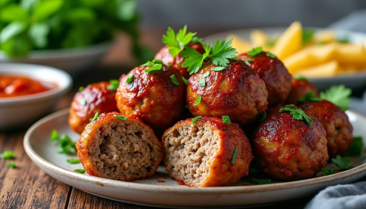 Juicy Gluten-Free Meatballs: Air Fryer Magic