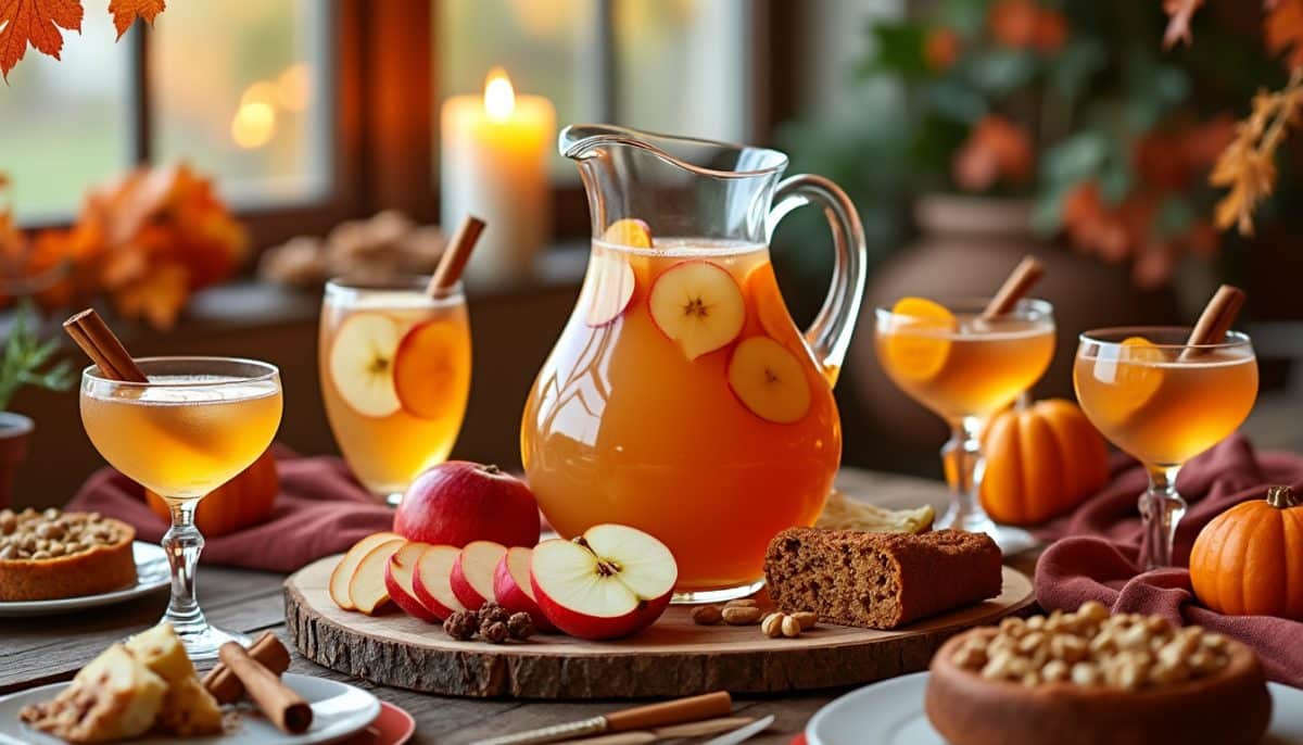 Easy Apple Cider Sangria ππ·: The Perfect Fall Party Drink!