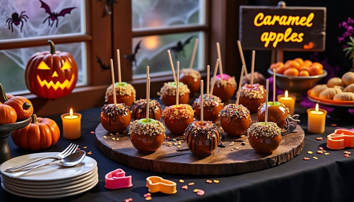 Spooktacular Caramel Apple Bar Ideas for Unforgettable Halloween Fun! ππ¬π