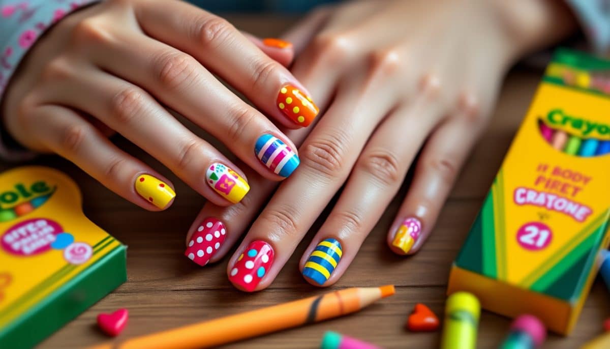 Color Your Nails: Crayola-Inspired Designs 🎨✨
