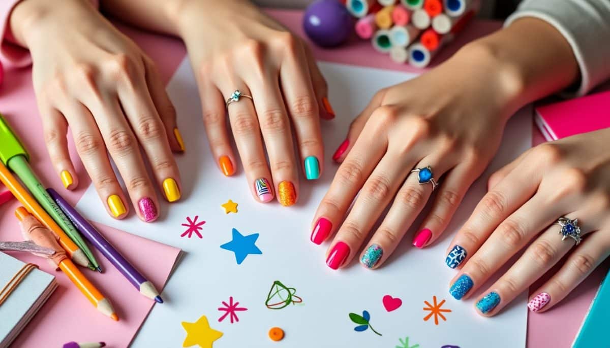 School-Ready Nail Art 🎨: Creative Painting Ideas for Class