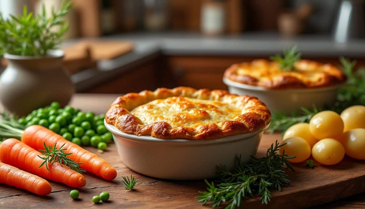 Golden Flaky Topped Gluten-Free Pot Pie Delight