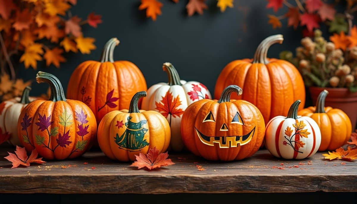 discover creative halloween painted pumpkin ideas that stay fresh and stylish all the way through thanksgiving. perfect for festive, long-lasting fall decor!