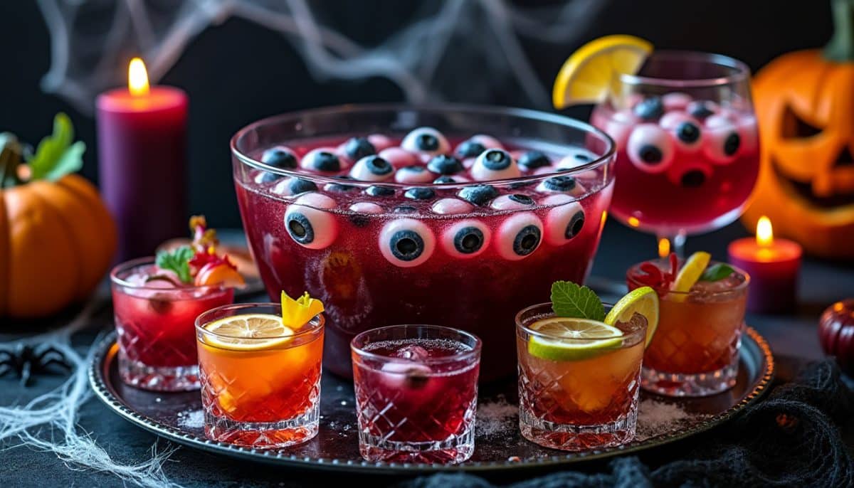 Spooky-Looking, Tasty Halloween Punches to Wow Your Guests ππ§