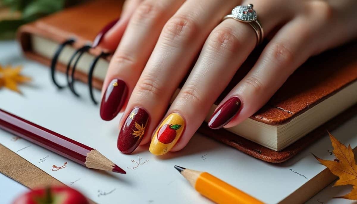 Back-to-School Chic: Medium Acrylic Nails Ideas 💅📚