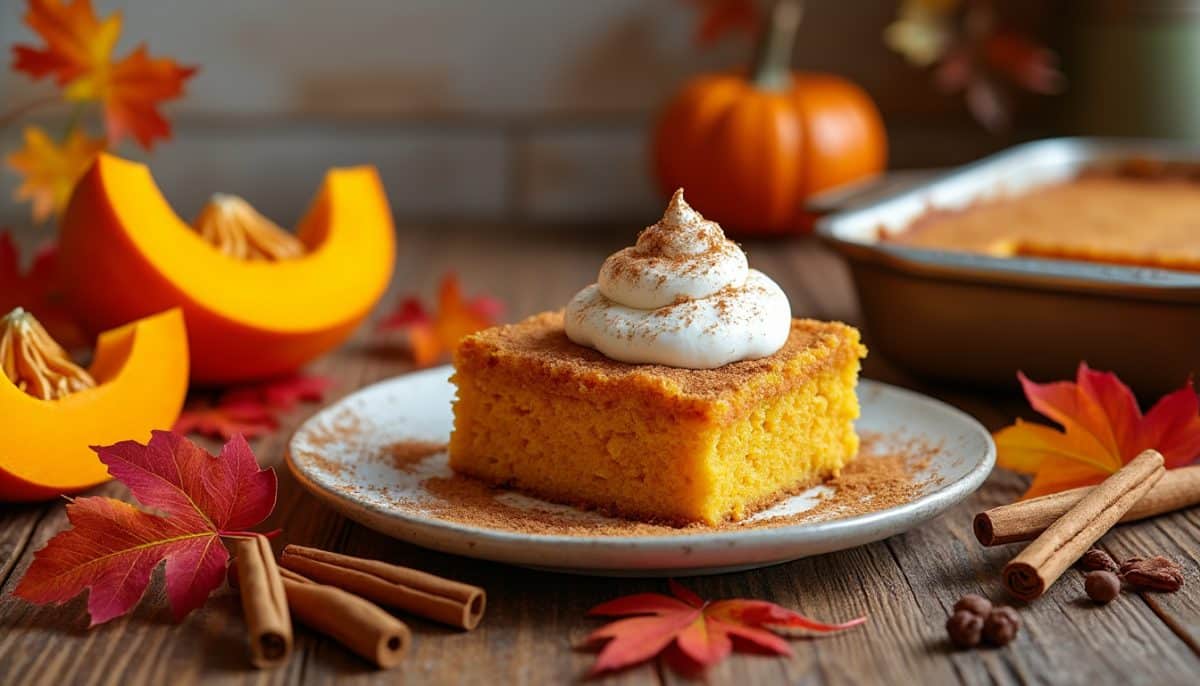 Effortless Pumpkin Dump Cake π: No Skills, All Flavor!