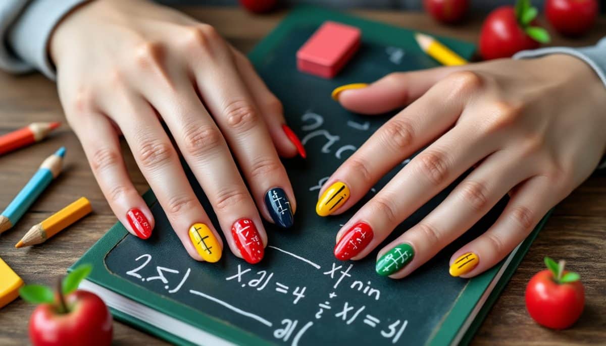 discover creative school-themed nail designs perfect for students and teachers! get inspired with fun and easy nail art ideas featuring classic school elements like pencils, notebooks, and chalkboards.