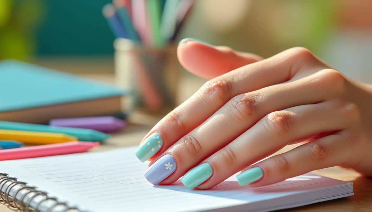 Easy Breezy Summer School Nails 🌸✨