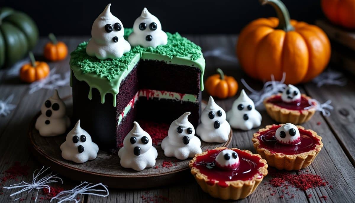 discover spooky desserts that will wow your guests! these terrifying-looking treats taste absolutely heavenly, perfect for halloween parties or any eerie celebration.