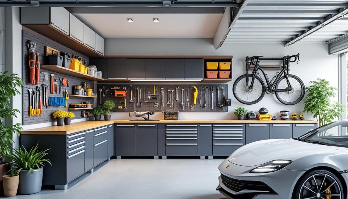 discover 10 brilliant garage ideas that maximize your space and double your storage. transform your cluttered garage into an organized, efficient area with these smart solutions.