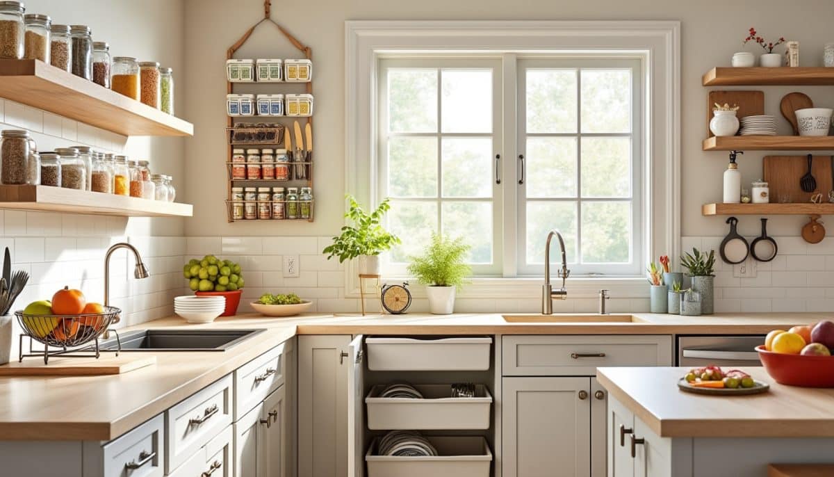 discover 8 affordable diy kitchen organization ideas under $35 to declutter your space, maximize storage, and add style—all on a budget!