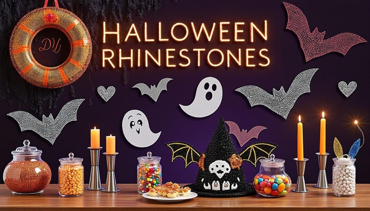 Spooky Sparkle: Halloween DIY With Adhesive Rhinestones 👻💎
