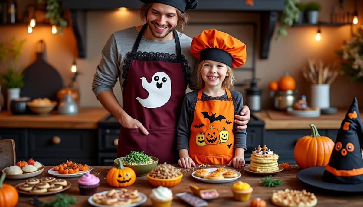 Spooky Style: Halloween Aprons for Adults & Kids 🎃👻