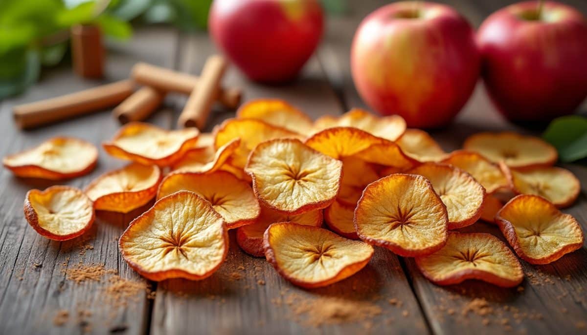 discover how to make naturally sweet, gluten-free apple chips in your air fryer. enjoy a healthy, crispy snack that's easy, quick, and perfect for satisfying your sweet cravings!