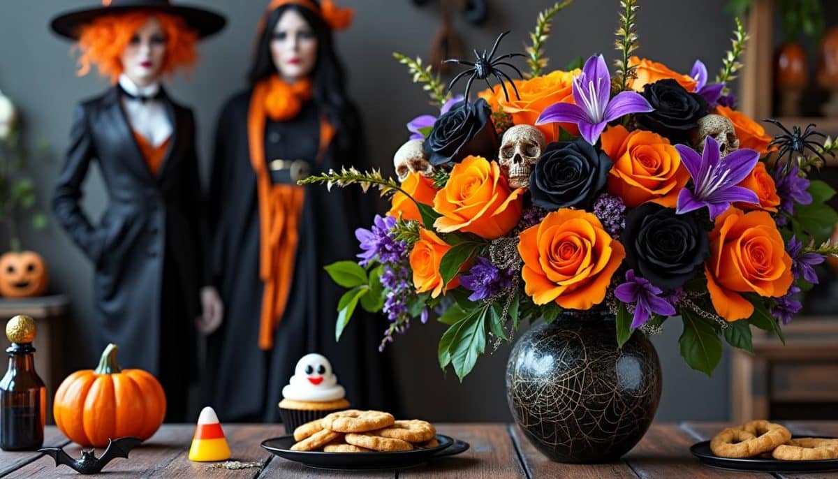 Spooky Chic: Artificial Halloween Floral Arrangements 🌼🎃
