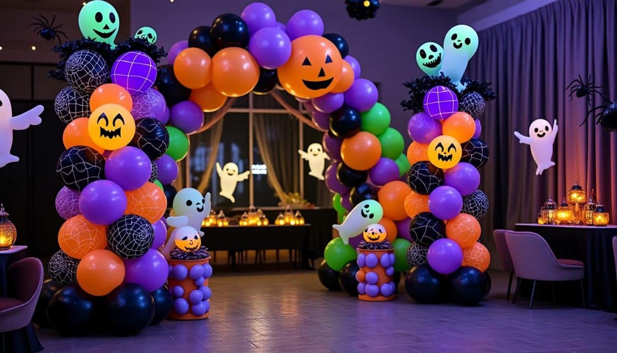 Spooky Balloon Columns: Creative Halloween Decor Ideas 🎈🎃