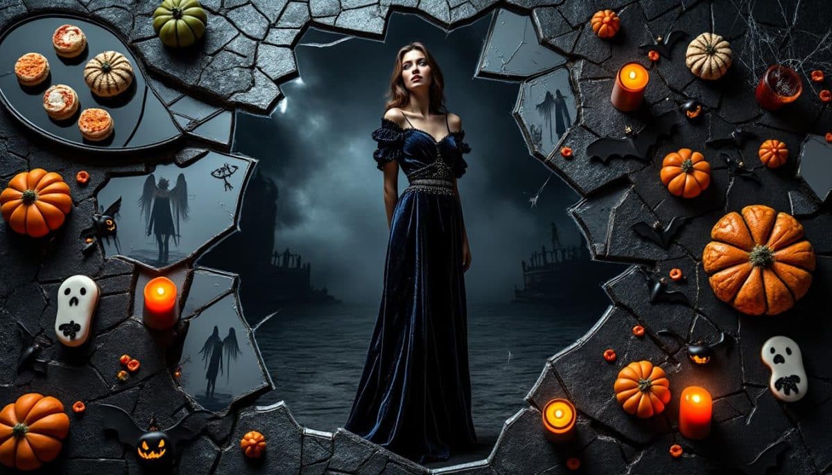 Shattered Reflections: DIY Broken Mirror Halloween Effect ✨🪞👻