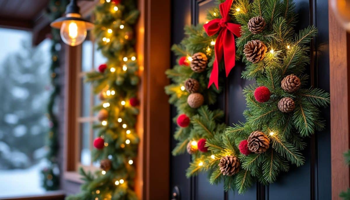 Festive Swags 🎄: Creative Door Decor Beyond Traditional Wreaths