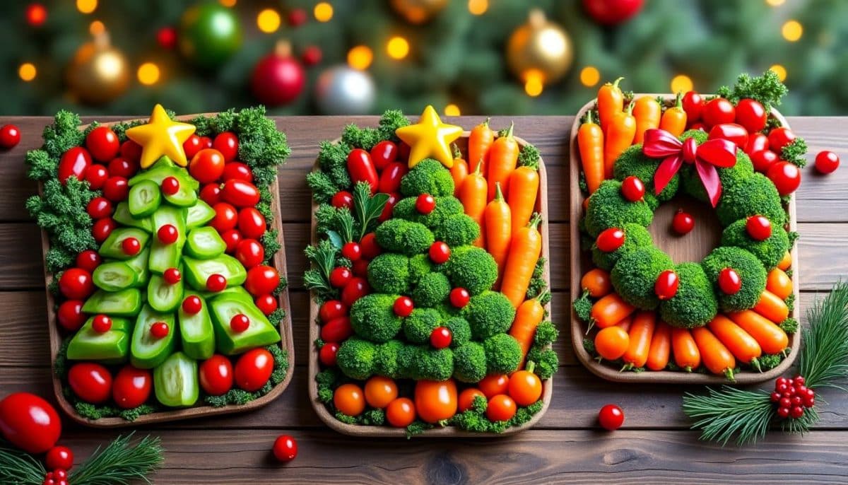 🎄 3 Festive Veggie Tray Ideas for a Merry Christmas Table 🥕