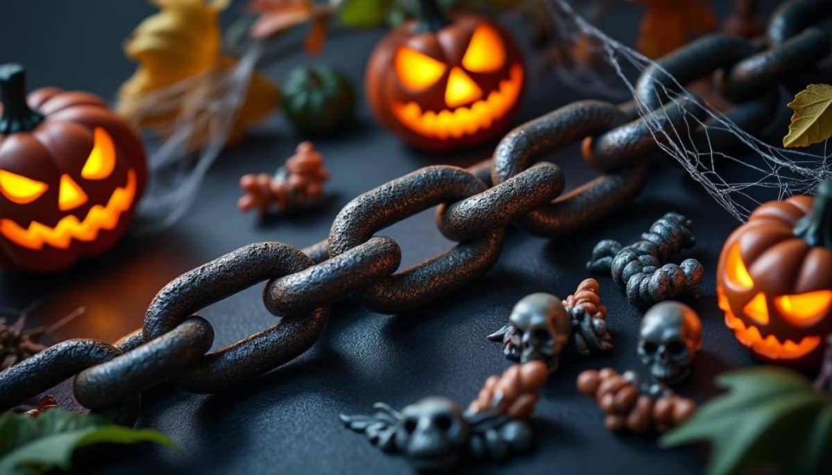 Spooky Chains: DIY Rust & Iron Halloween Decor 🦇🕸️