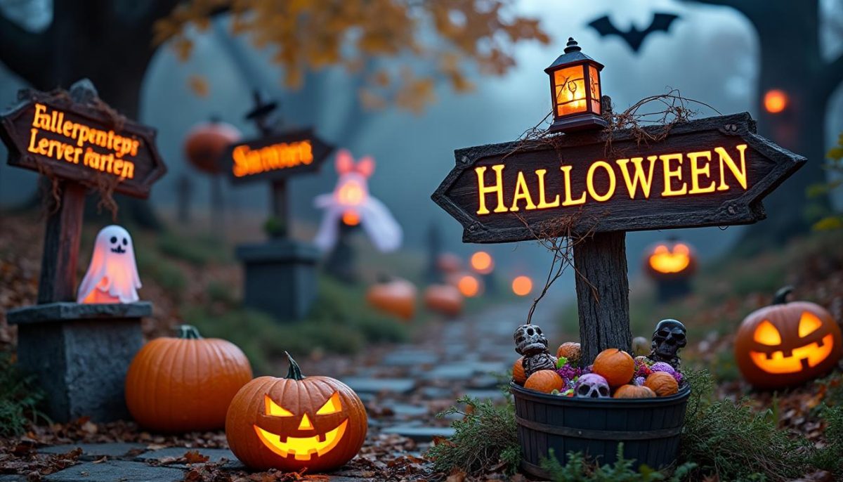 Spooky Ways: Creative Halloween Cemetery Sign Posts 👻🏴‍☠️