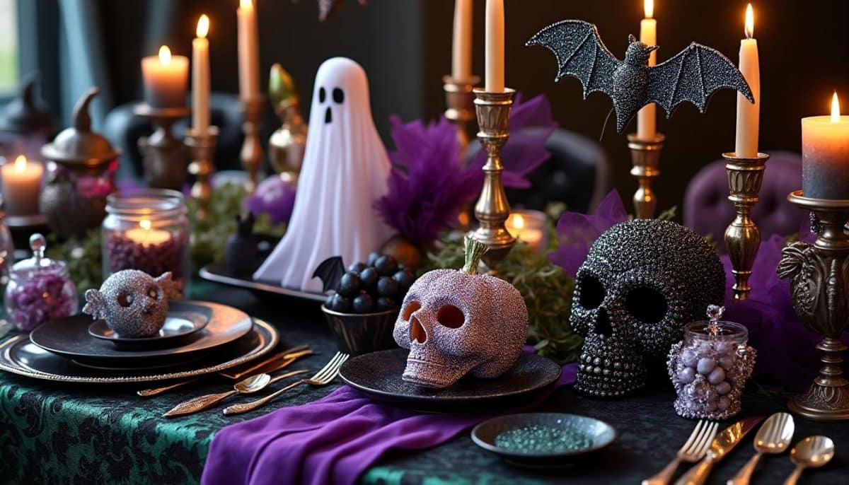 Sparkle & Spook: Fake Diamond Halloween Table Decor Ideas 💎🎃
