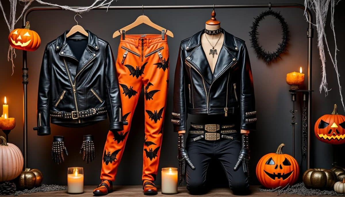 Faux Leather Halloween Outfits: Jackets, Pants & Cool Accessories 🦇✨