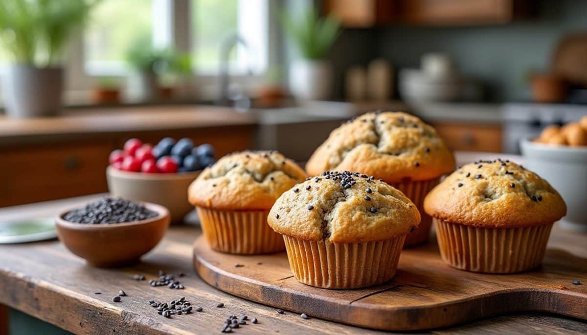 Omega-3 Power: Gluten-Free Chia Seed Flour Muffins Recipe