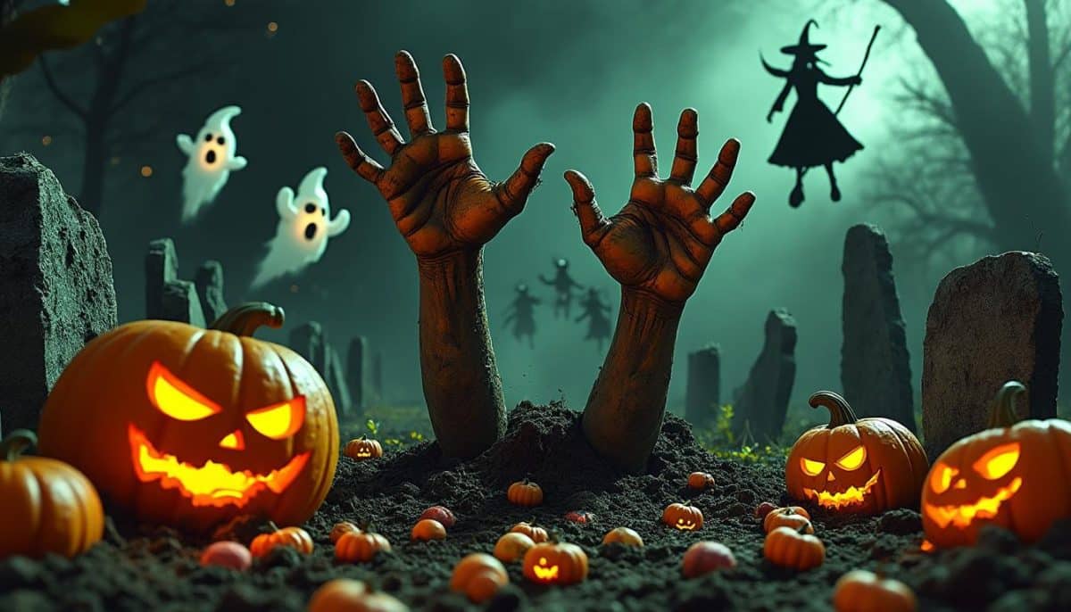 Creepy Crawlers: Realistic Ground-Bursting Hand Props for Halloween 🎃🖐️