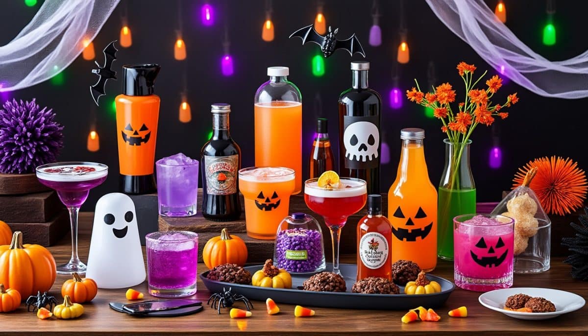Spooky Sips: Halloween Bar Kit with Glasses, Ice Molds & Spooky Syrups! 🧊🍸🎃