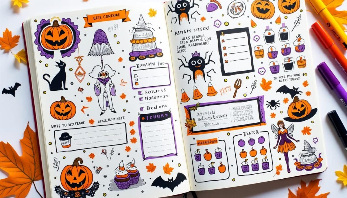 Spooky & Stylish: Halloween Bullet Journal Ideas 🎃🕸️